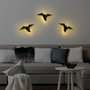 Opviq Lámpara de pared de metal negra con LED 1W